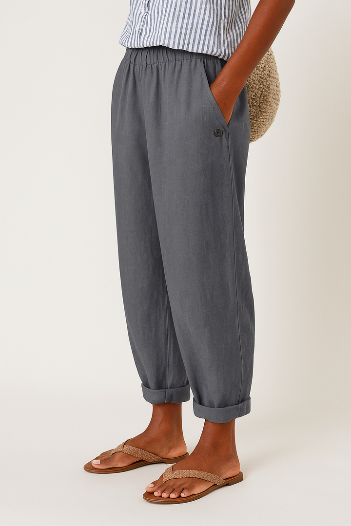 Pantaloni alla moda Yanchik con tasche laterali