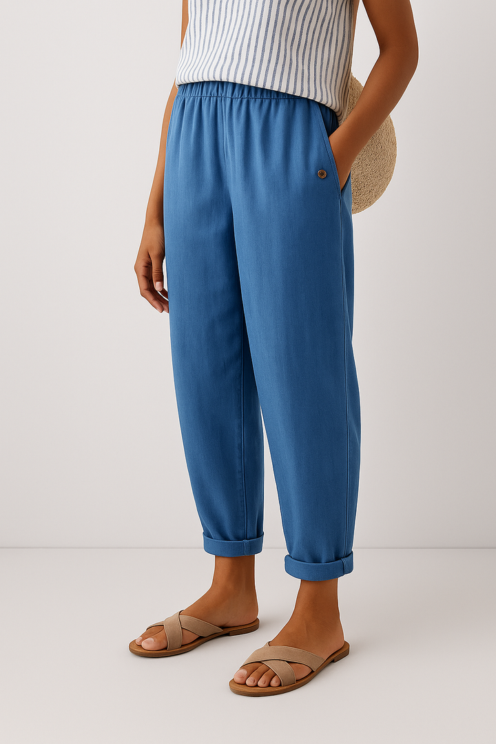 Pantaloni alla moda Yanchik con tasche laterali