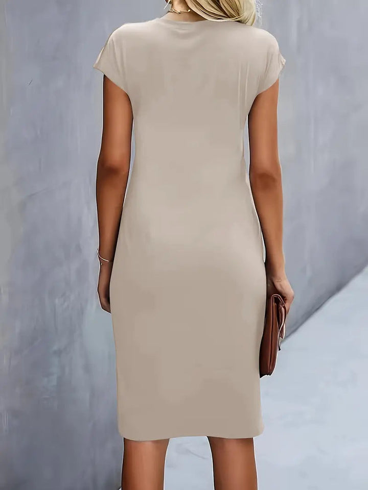 Adelina - Vestito elegante con scollo rotondo