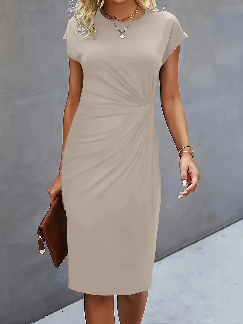 Adelina - Vestito elegante con scollo rotondo