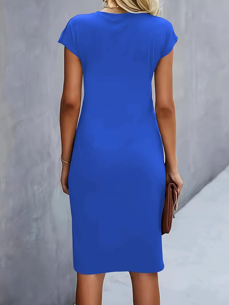 Adelina - Vestito elegante con scollo rotondo