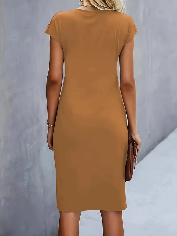 Adelina - Vestito elegante con scollo rotondo