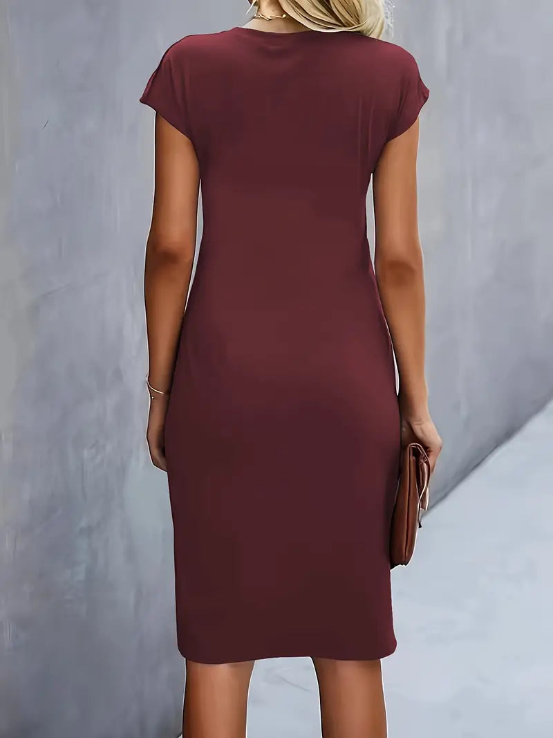 Adelina - Vestito elegante con scollo rotondo