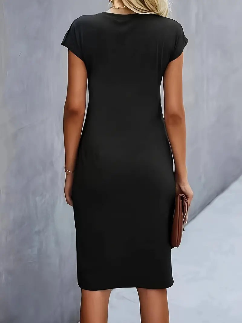 Adelina - Vestito elegante con scollo rotondo