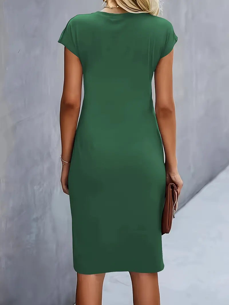 Adelina - Vestito elegante con scollo rotondo