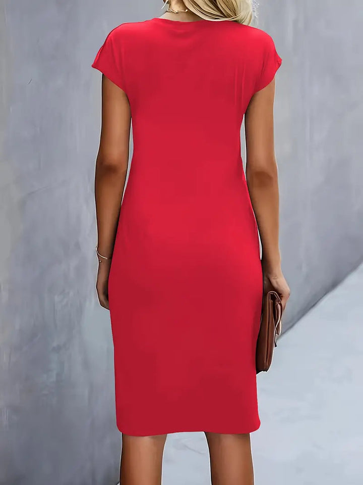 Adelina - Vestito elegante con scollo rotondo