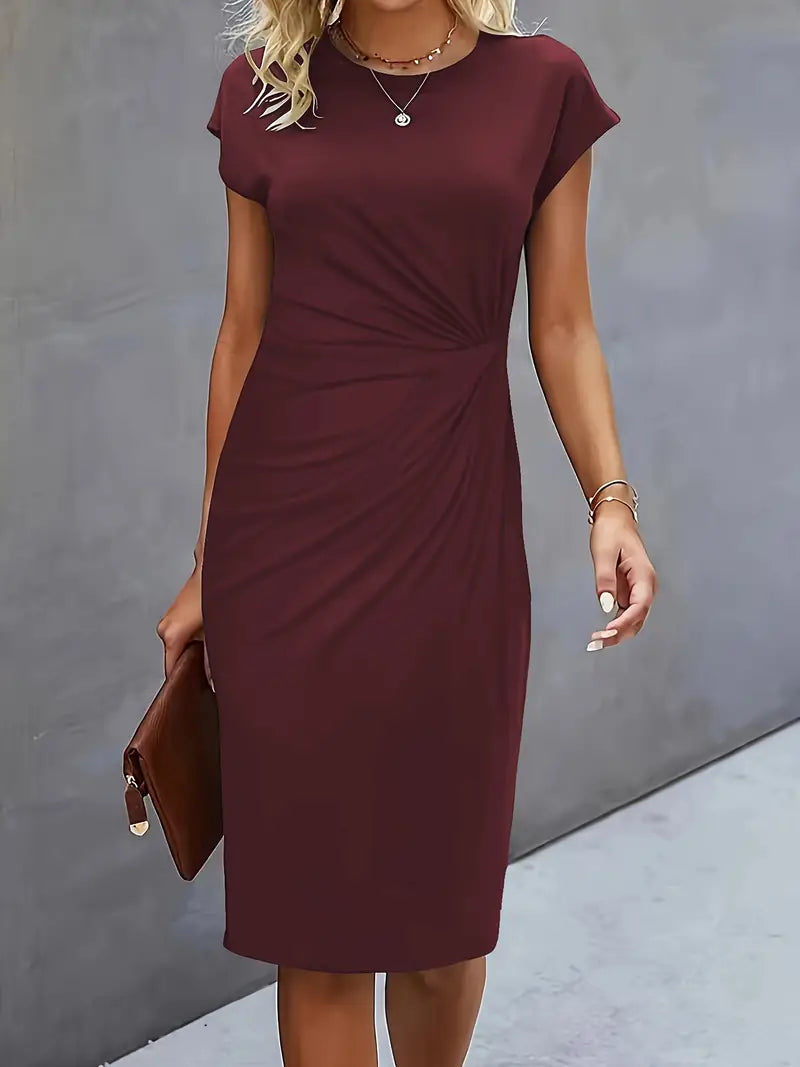 Adelina - Vestito elegante con scollo rotondo