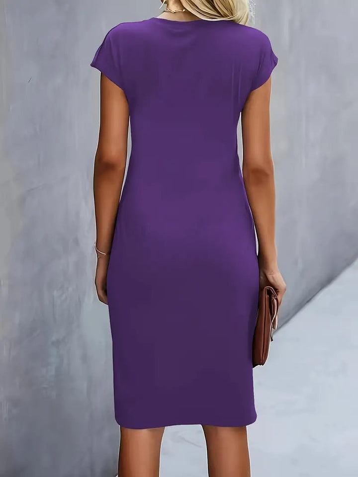 Adelina - Vestito elegante con scollo rotondo