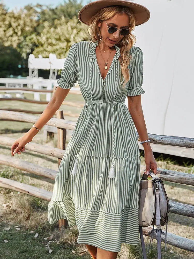 Abito Natalia Classy con scollo a V