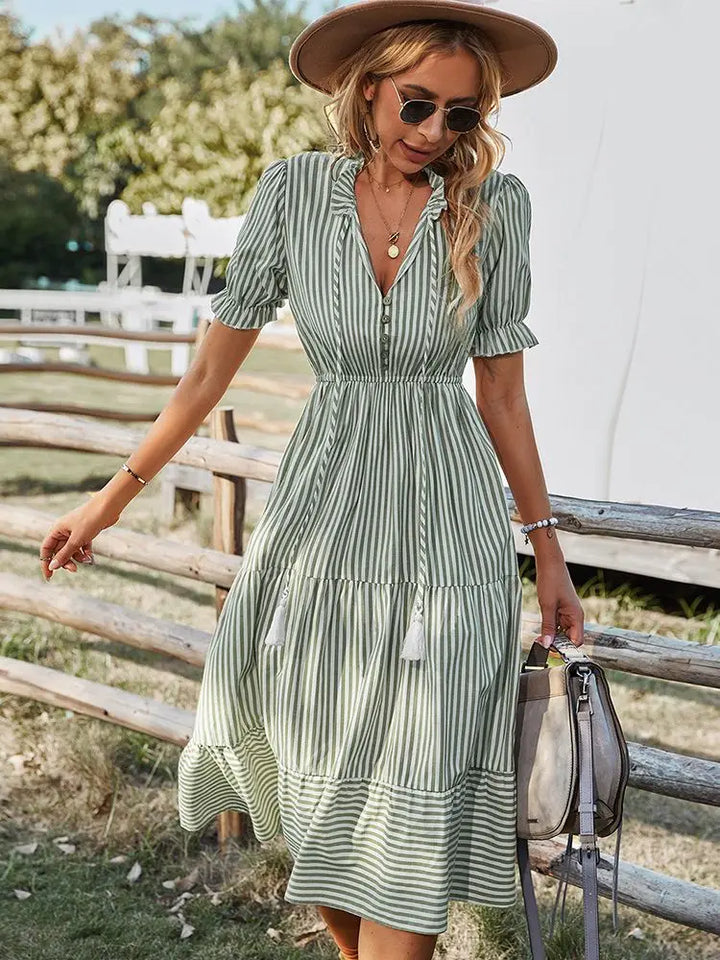 Abito Natalia Classy con scollo a V