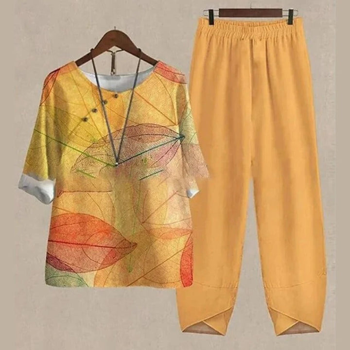 Lyanna - Set camicetta e pantaloni casual da donna