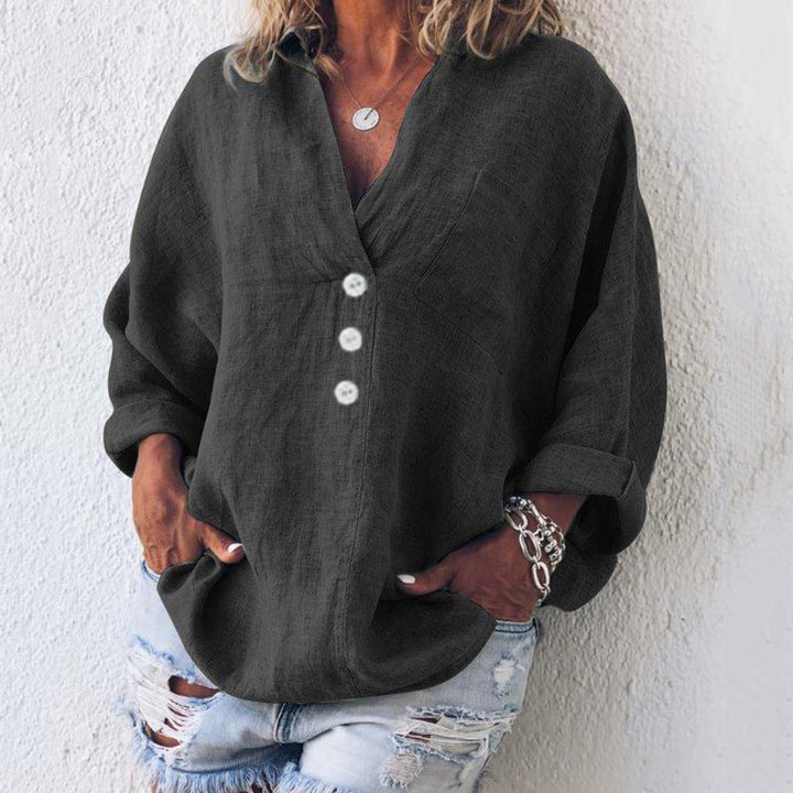 Kirsty - Pullover elegante in cotone e lino