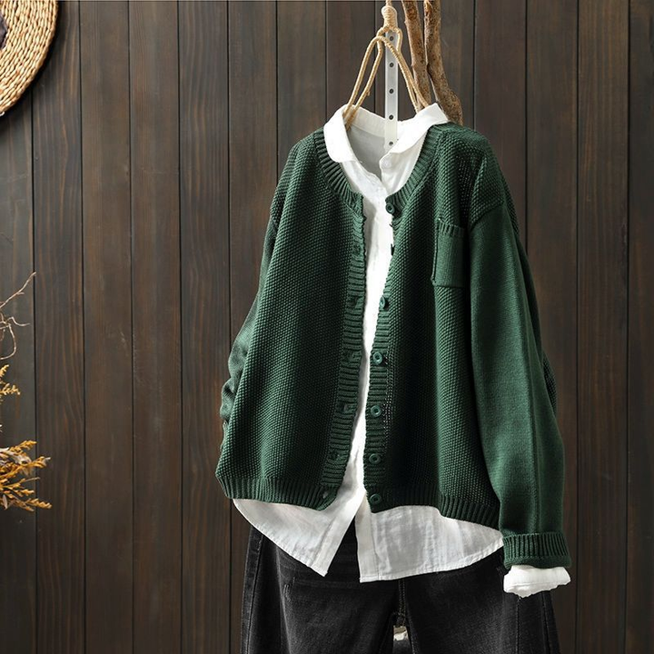 Bianca - Cardigan in maglia accogliente