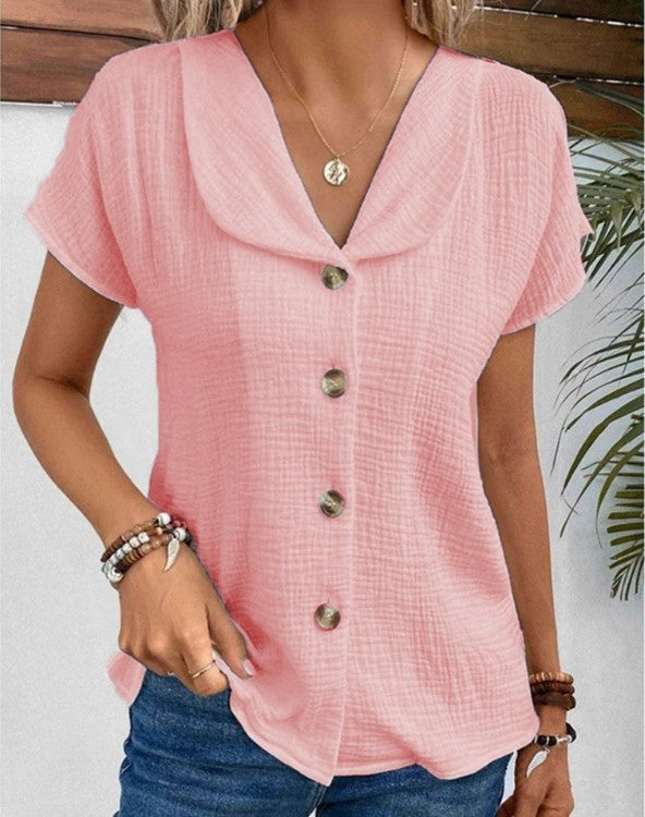 Camicetta Jane in cotone e lino