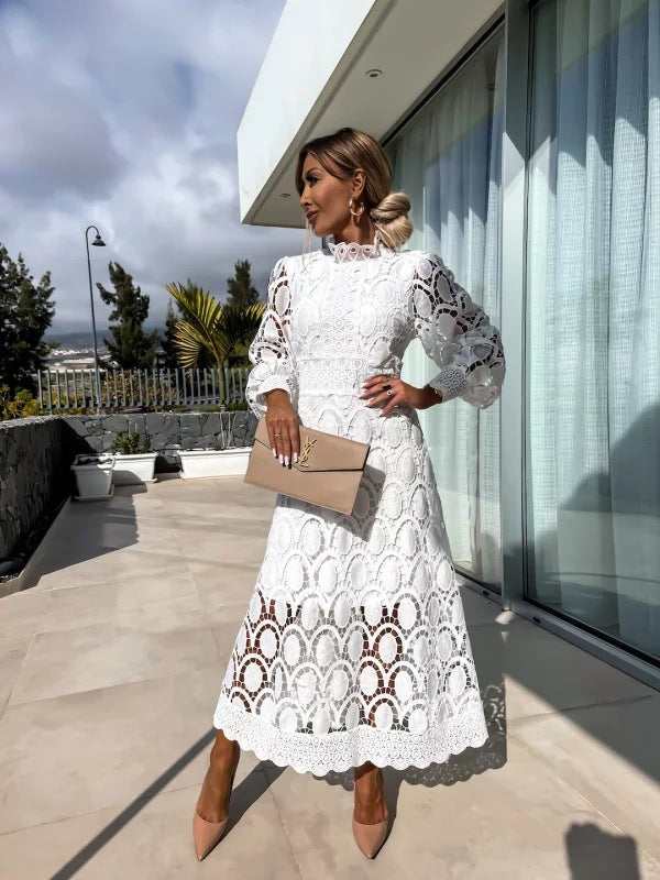 Abito in pizzo francese alla moda Georgia
