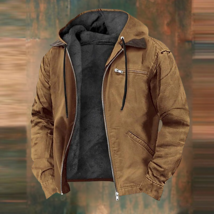 NATE - Giacca con zip e cappuccio