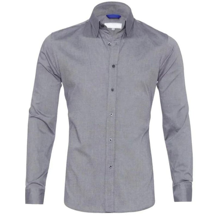 Camicia con zip antipiega Leo
