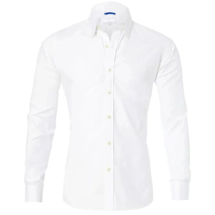 Camicia con zip antipiega Leo