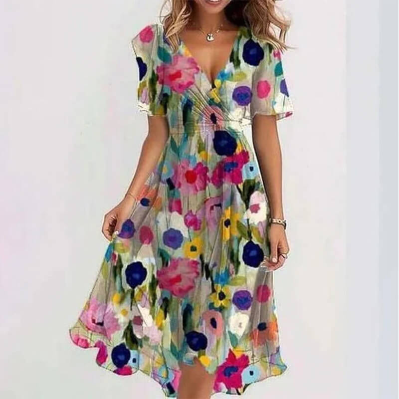 Florence Special - Vestito midi a maniche corte