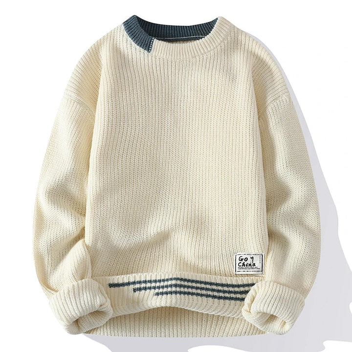 Maglione lavorato a maglia Harrison a colori
