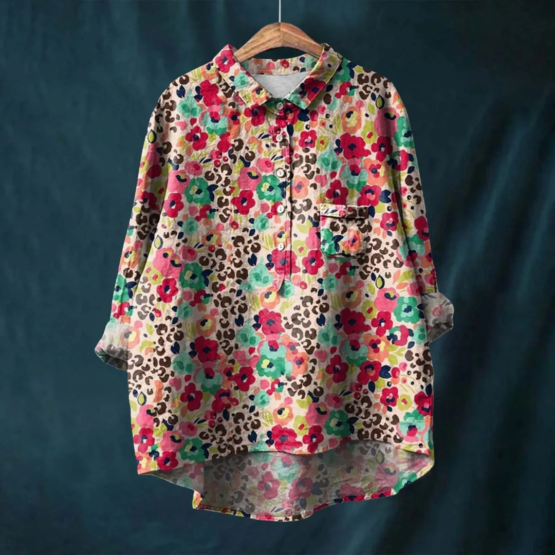 Camicia floreale da donna Liesa Elegant