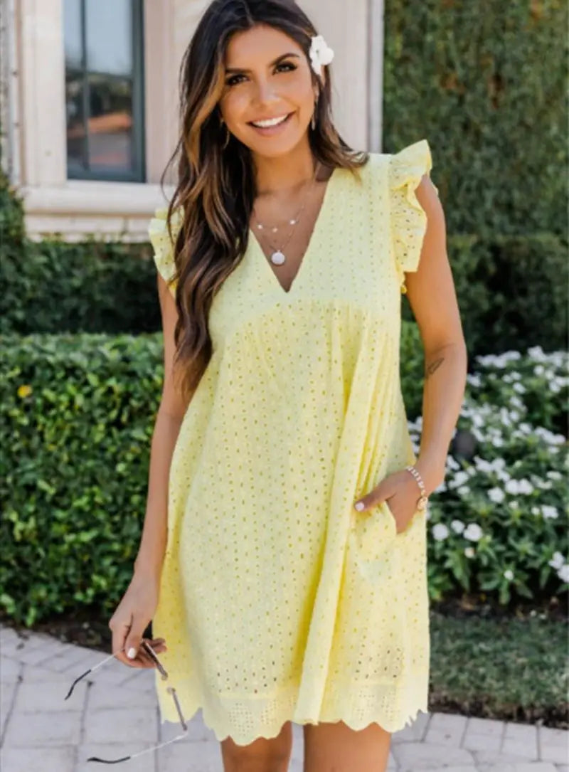 ABITO DA FESTA ELEGANTE CON SCOLLO A V