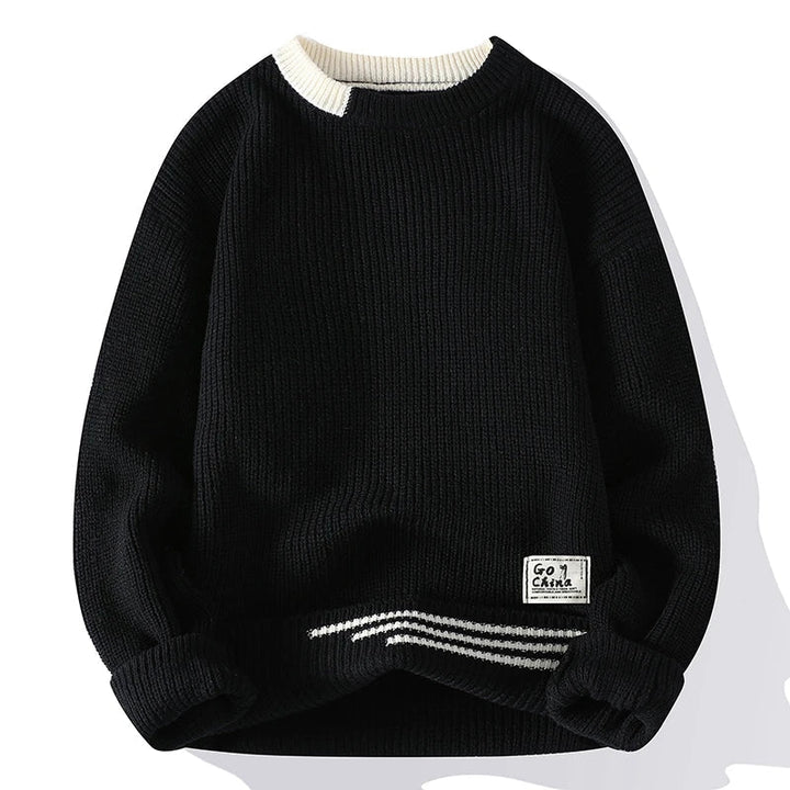 Maglione lavorato a maglia Harrison a colori