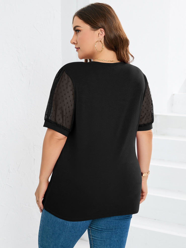 Top elegante con scollo a V