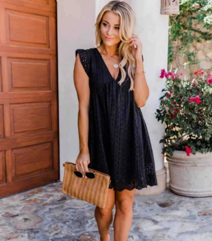 ABITO DA FESTA ELEGANTE CON SCOLLO A V