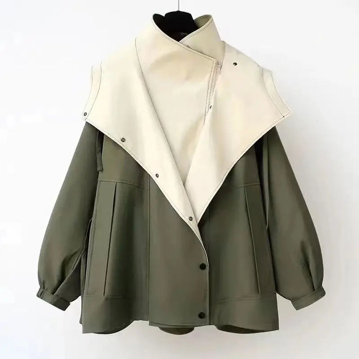 Xandra Cappotto a vento di tendenza con cappuccio