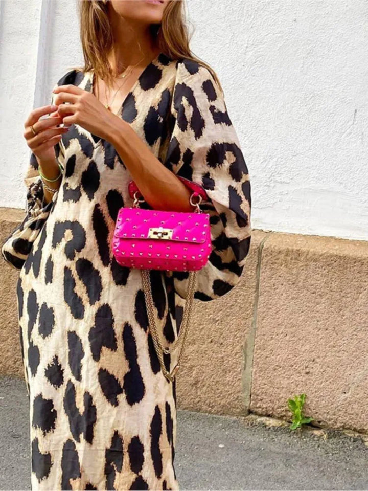 Abito Liza con stampa leopardo