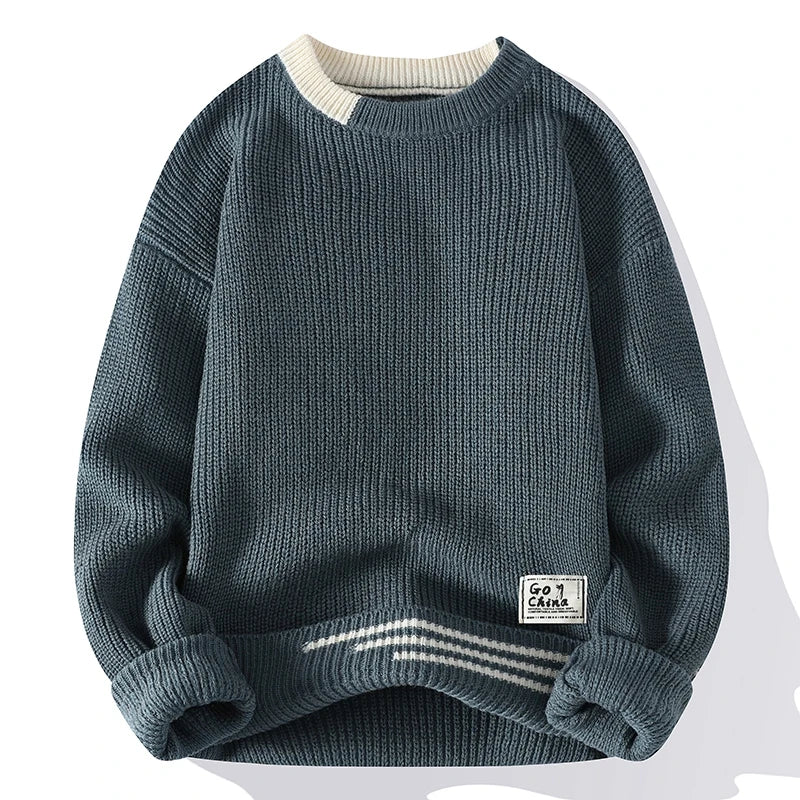 Maglione lavorato a maglia Harrison a colori