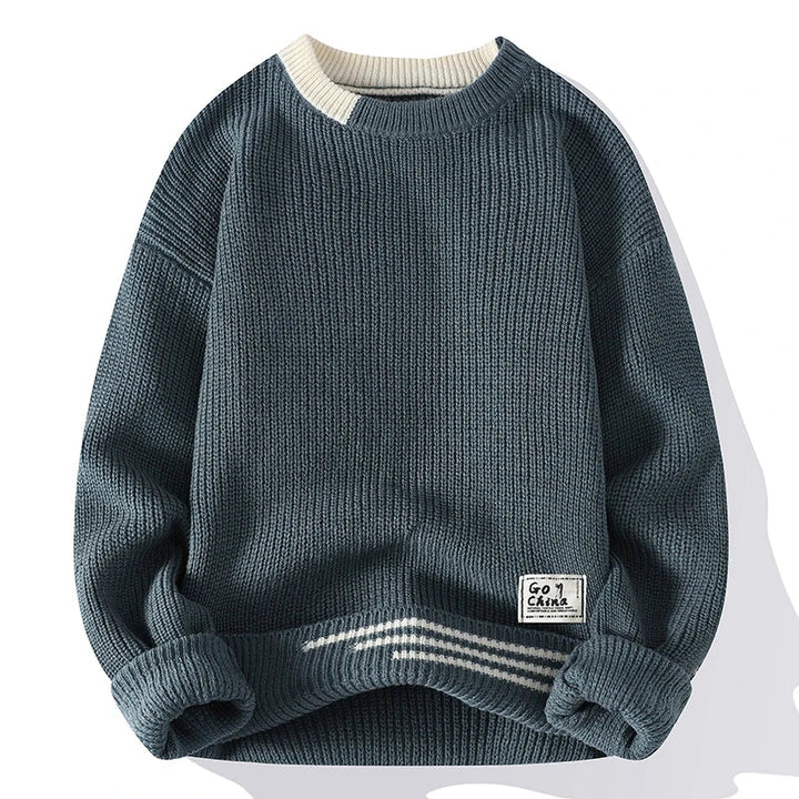 Maglione lavorato a maglia Harrison a colori