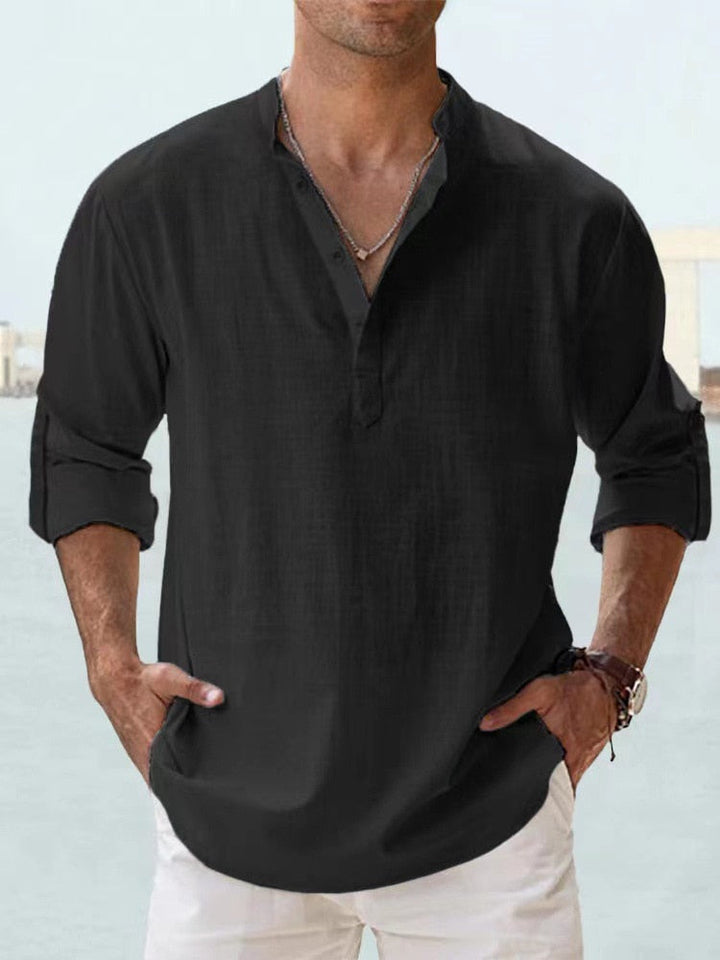 Givalli - Camicia over in lino casual