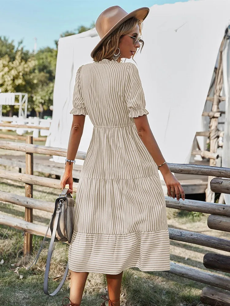 Abito Natalia Classy con scollo a V
