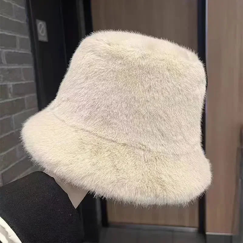 Cappello in pelliccia sintetica Blush Cloud