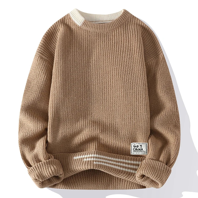 Maglione lavorato a maglia Harrison a colori