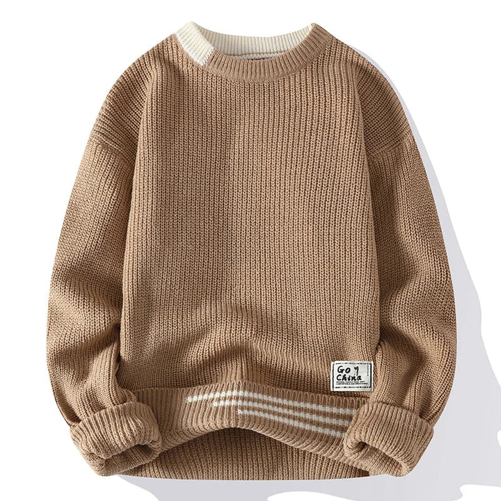 Maglione lavorato a maglia Harrison a colori