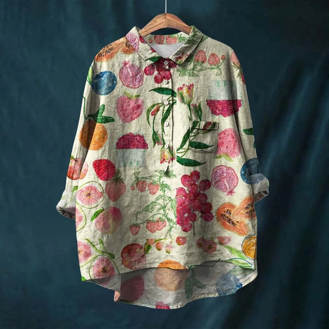 Camicia floreale da donna Liesa Elegant