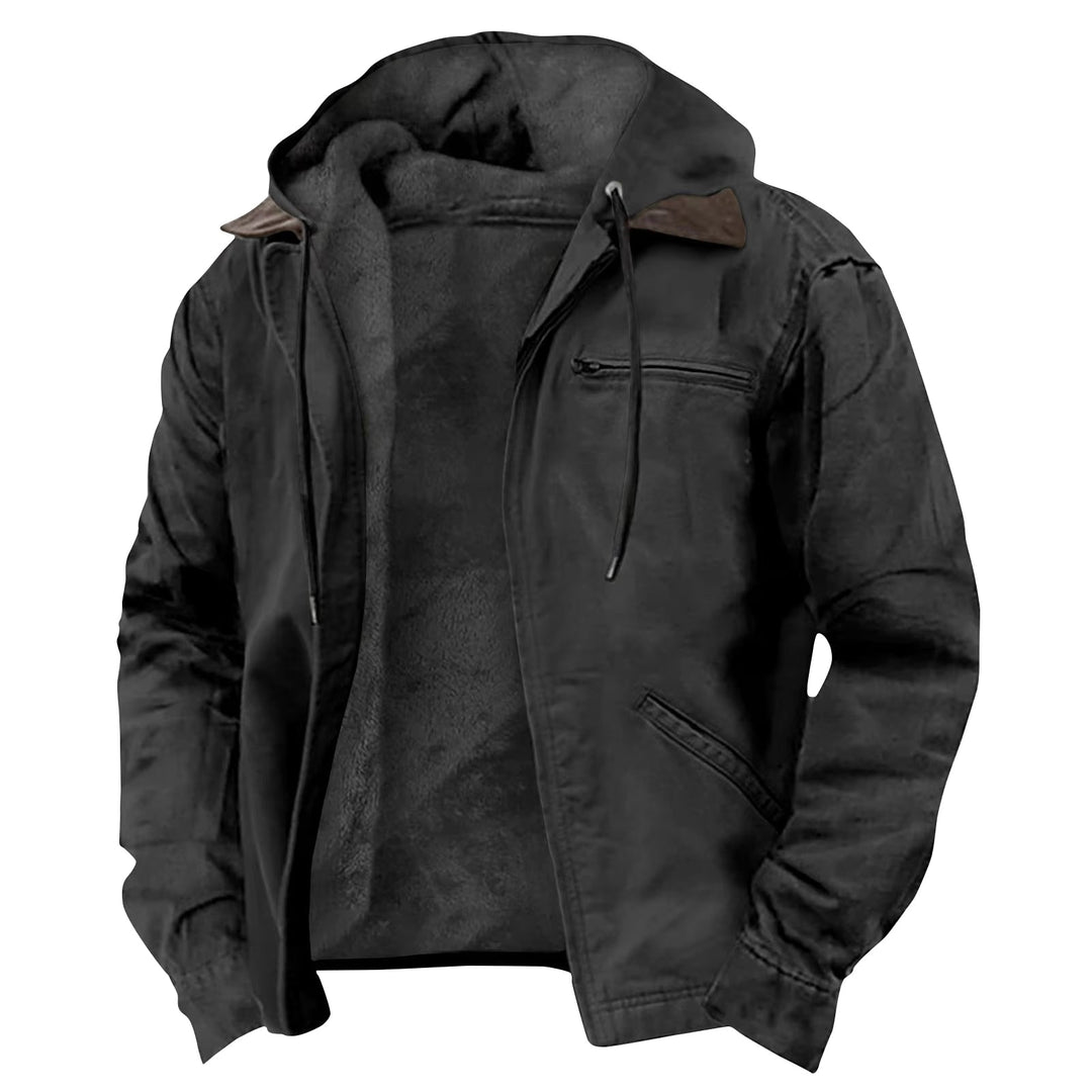 NATE - Giacca con zip e cappuccio