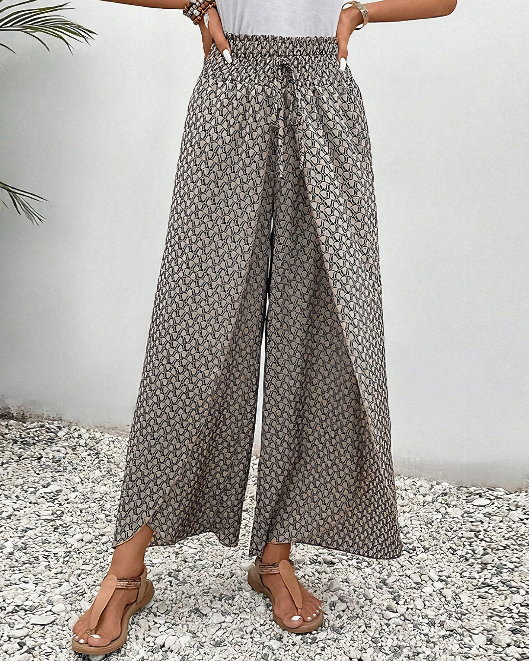 Pantaloni a gamba larga rilassati Sahara