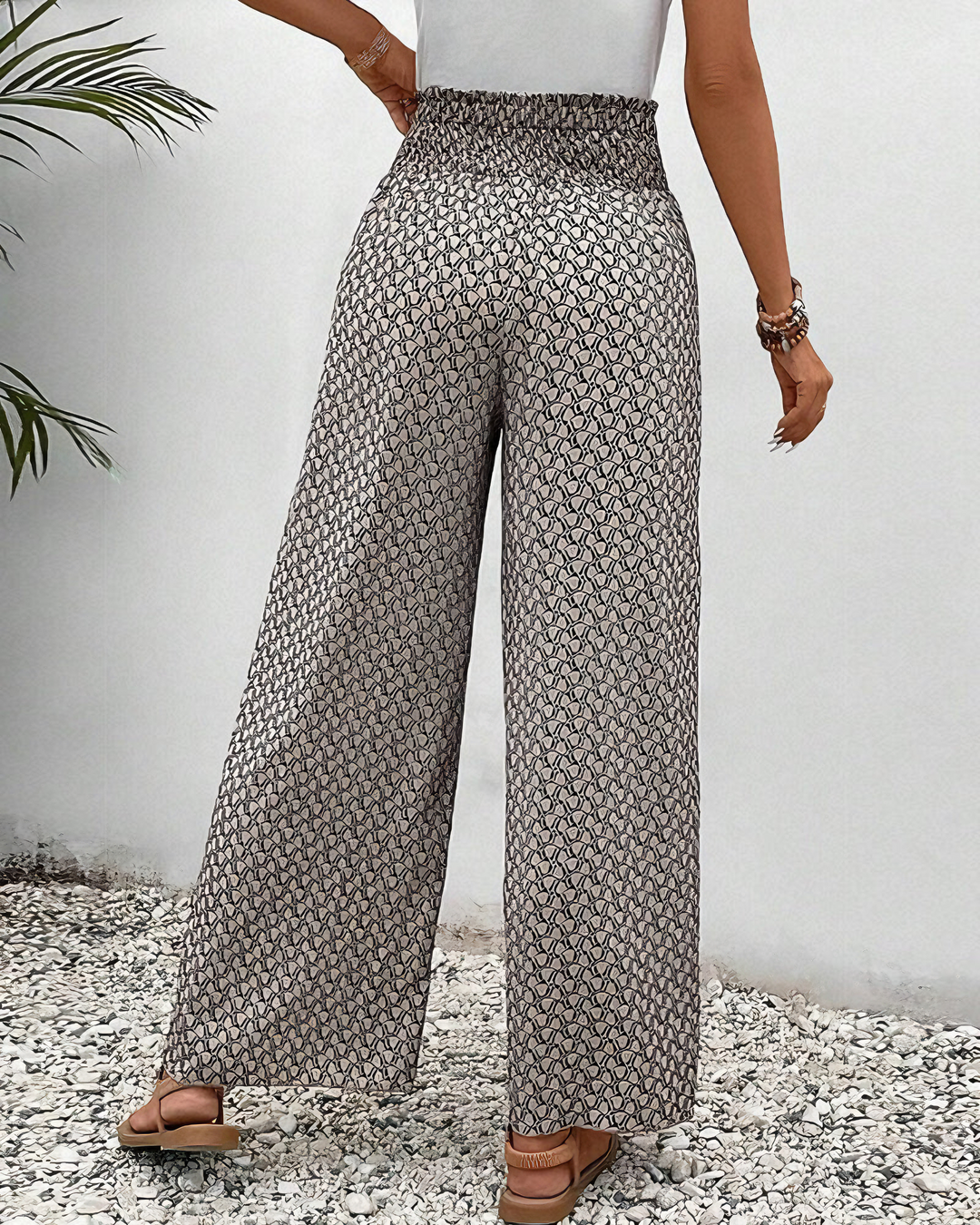 Pantaloni a gamba larga rilassati Sahara