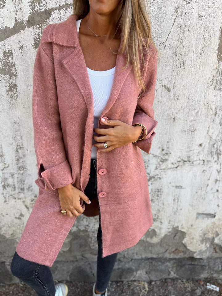 cappotto a maglia lunga ada