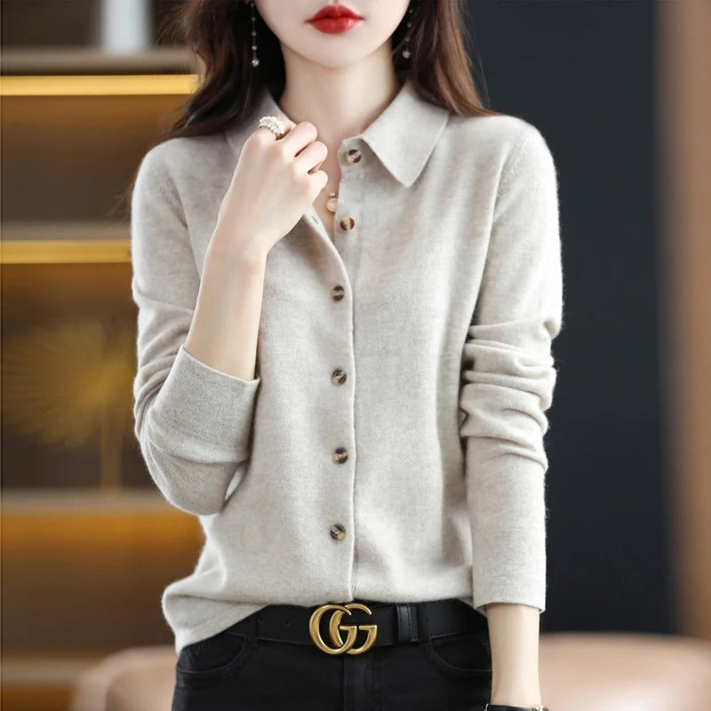 Cardigan Odelia in cashmere con bottoni