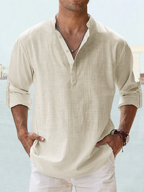 Givalli - Camicia over in lino casual