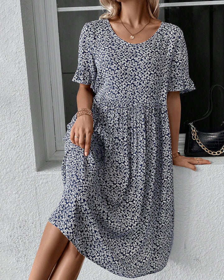 Fleur Vestito midi floreale moda donna elegante