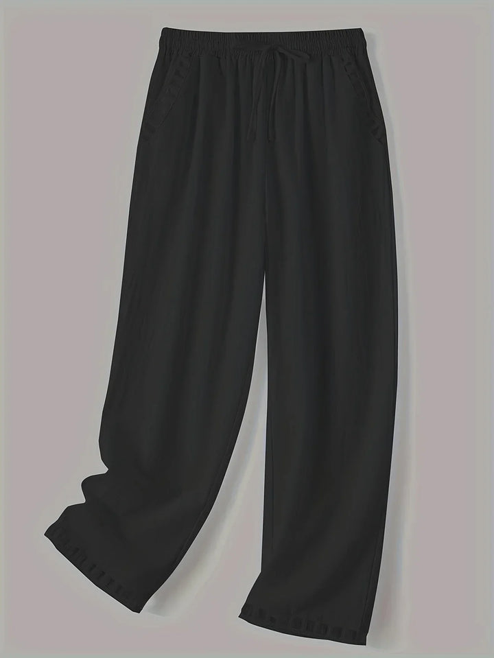 Pantaloni cropped Tracey con finiture a contrasto