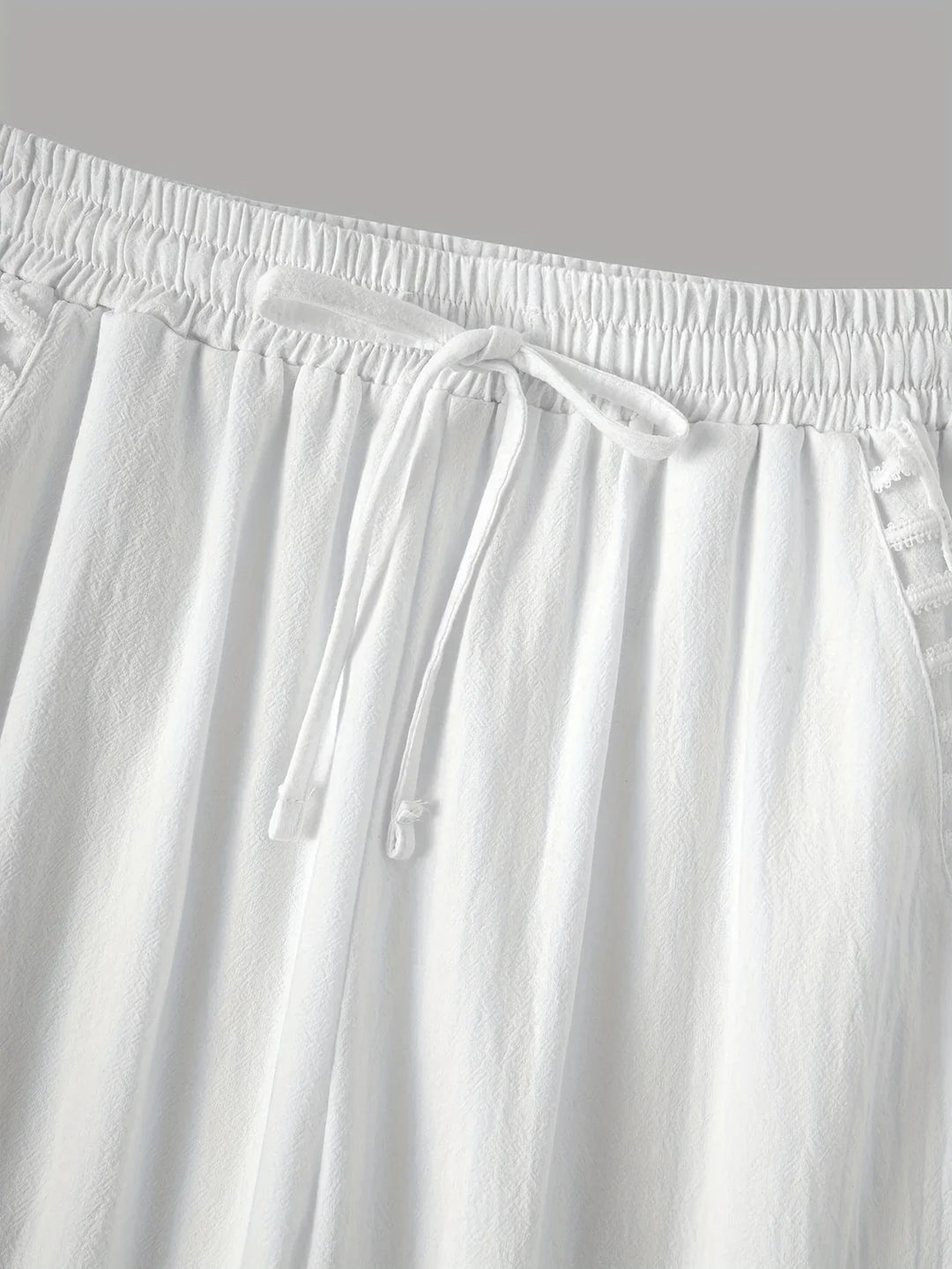Pantaloni cropped Tracey con finiture a contrasto