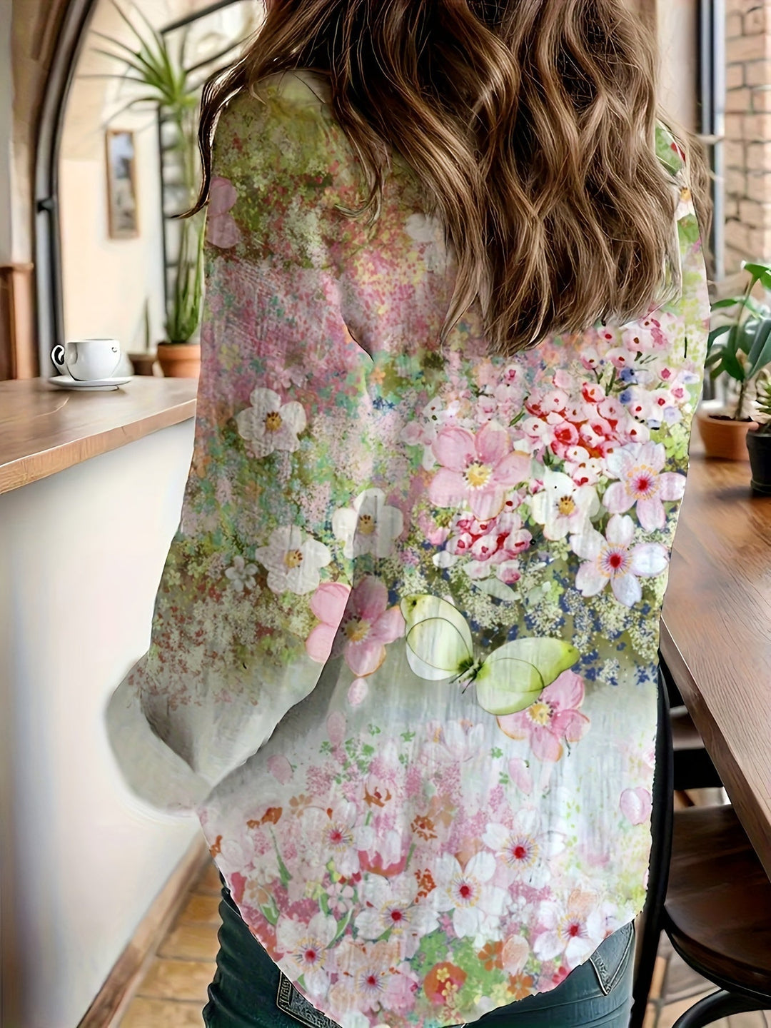 Camicetta floreale Boho Leura