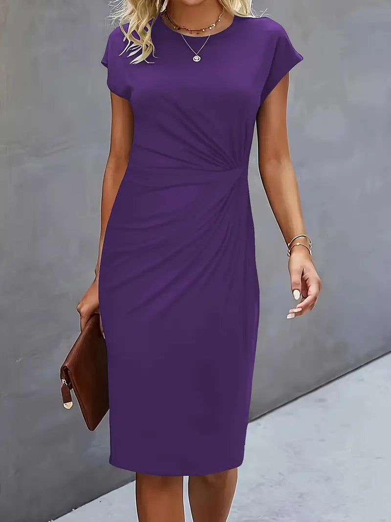Abito Queenie Casual con scollo rotondo